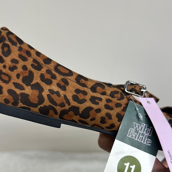 Wild Fable Brown and Black Leopard Print Flats - Picture 4 of 11